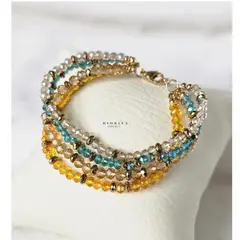 GENERICO - PULSERA DE PIEDRAS COLORIDAS PULSERA COLORIDA UNISEX