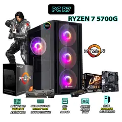 AMD - Computadora PC Ryzen 7 5700G RAM 16GB DISCO SSD 500GB CON GRAFICOS RADEON