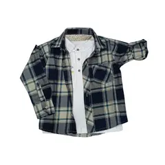 GENERICO - Camisa Niños Manga Larga + Polo 100% Algodón