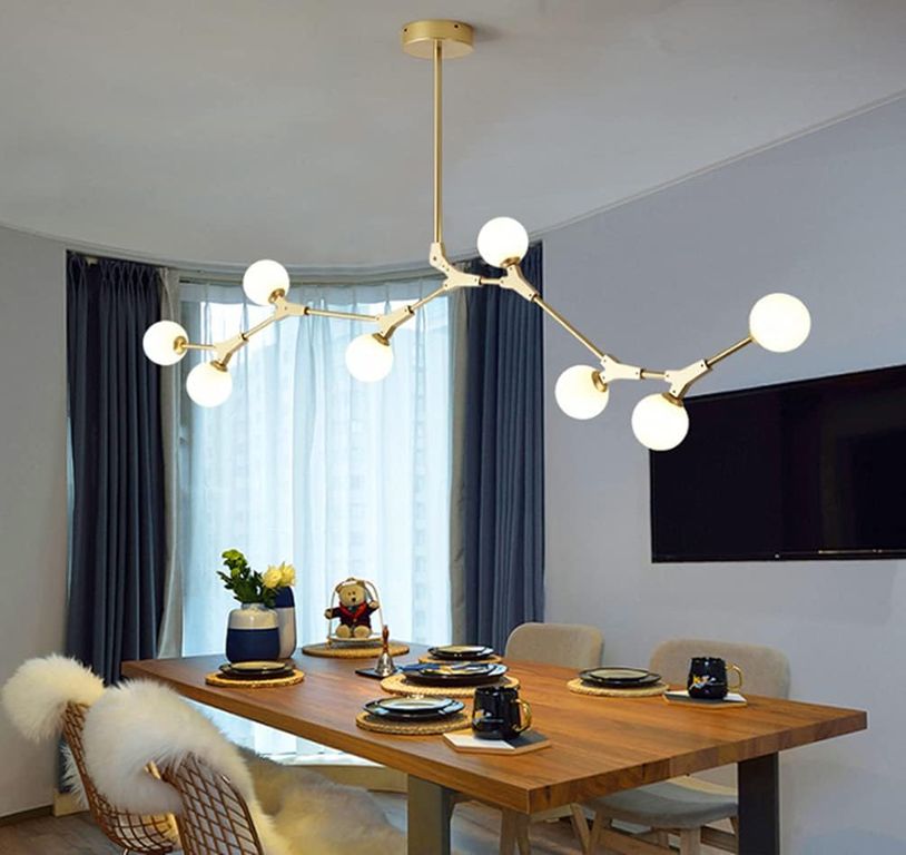 Lámpara Colgante Molecular Golden