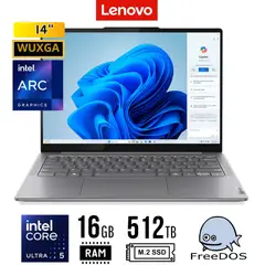 LENOVO - LAPTOP YOGA SLIM 7 14" WUXGA INTEL CU 5 125H RAM 16GB 512GB SSD - FreeDOS