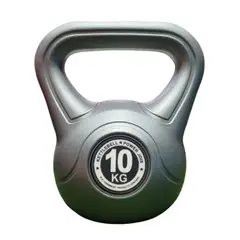 GENERICO - Pesa Rusa o Kettlebell Deporte -10 kg pvc color Plomo