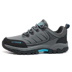 SHANDIAN - Zapatillas de Trekking para hombres Negro