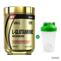 LEVEL PRO - Glutamina Glutamine 500 Gramos