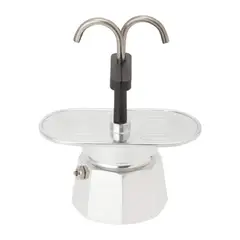 PENTHA - Cafetera Moka 2 Tazas Doble Cabezal 100ml