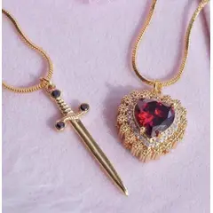 GENERICO - Collar Corazón y Espada