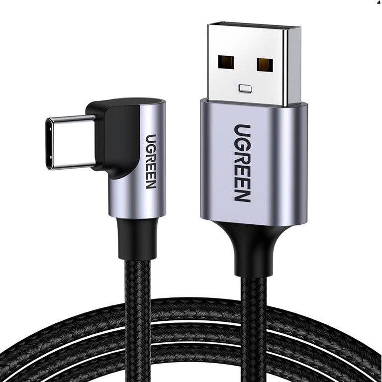 Cable Carga Rapida 90° Usb A - Tipo C 3.0 3a 2metros
