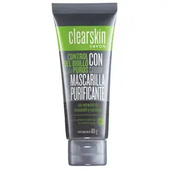 AVON - Mascarilla negra rostro clearskin antiacne mixto graso
