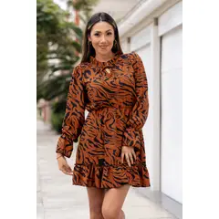 ARMA TU LOOK - VESTIDO BOHO MANGA LARGA DE SEDA