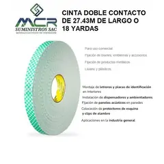 GENERICO - CINTA DOLE CONTACTO DE 27.43M O 18 YARDAS DE LARGO
