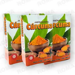 GENERICO - PACK 3 JABONES EN BARRA DE CÚRCUMA 330G