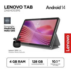 LENOVO - Tablet TAB Mediatek helioG85 RAM4gb + 128gb 101” IPS