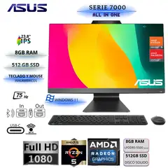 ASUS - All in one Vivoaio 23.8" Windows 11 Home AMD Ryzen 5 7520U 8GB 512GB M3402