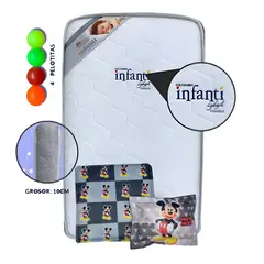 GENERICO - Colchón de Bebe para Cunas Pack and Play Gris