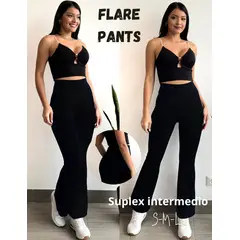GENERICO - PANTALONES SUPLEX FLARE PANTS DAMA