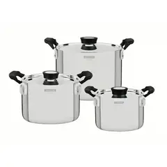 TRAMONTINA - Bateria de Cocina Grano Compact 6 Pzas - 10390020