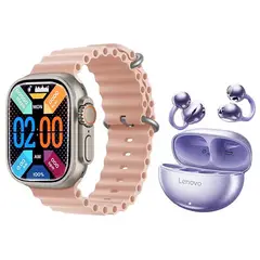 LENOVO - TA140 Audífonos-Morado y Toumi S10 Ultra Reloj Inteligente-P