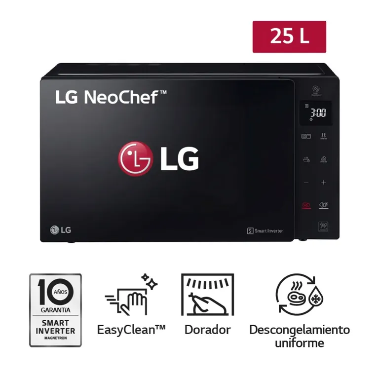 Horno Microondas MH6536GIS 25L con EasyClean