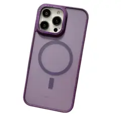 GENERICO - Funda para iPhone 16 Plus Magsafe Ahumado Mate Morado