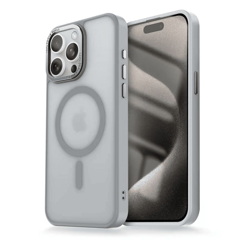 Funda para iPhone 16 Pro Magsafe Ahumado Mate Gris