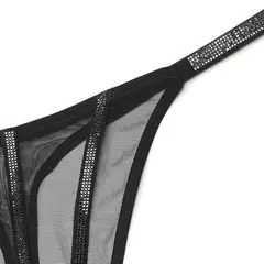 VICTORIA'S SECRET - Calzon Panty Negro Con Brillante Victorias secret