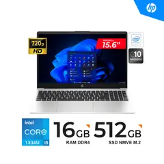 HP - LAPTOP 250 G10/ 15.6" HD/ Core i5-1334U, 4.60GHz/ 16GB DDR4, 512GB SSD/ FREEDOS