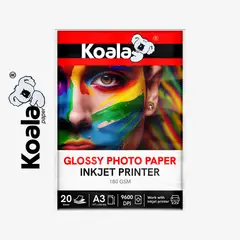 KOALA - Papel Fotográfico Brillante A3 180g X 20 hojas