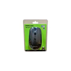 HALION - Mouse Inalambrico Slim Ha-2113 Gris Y Negro