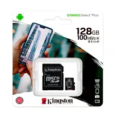 KINGSTON - Memoria Micro SD Canvas 128GB Clase 10 100MBS