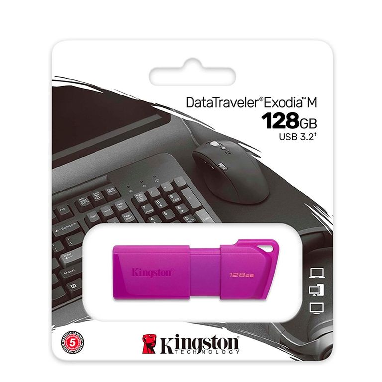 Memoria Usb 128GB 32 Dt Exodia M Neon Purpura