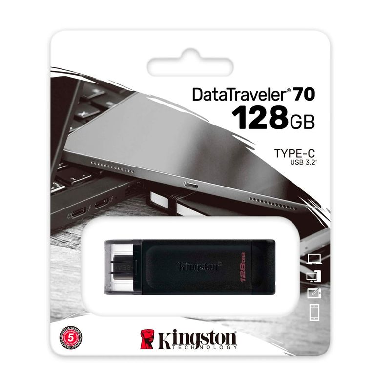 Memoria Usb-C Dt70 128GB 32 Gen1 Negro