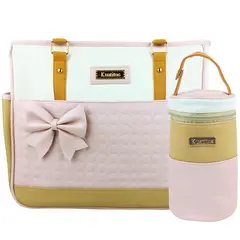 GENERICO - Bolso Pañalera Lazo - Rosado