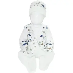 GENERICO - Ajuar de Bebé 6 Piezas - Algodón - Dinos