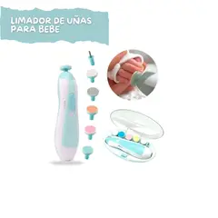 GENERICO - Limador de Uñas Eléctrica Bebés Celeste