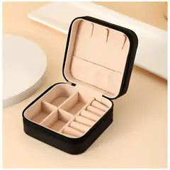 GENERICO - Joyero de Viaje Joyero Portátil Organizador de Viaje Black