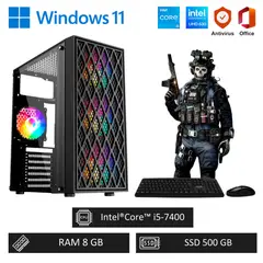 INTEL - Computadora PC Gamer Core i5 - 8GB RAM - 500GB SSD