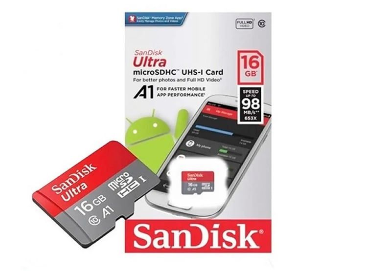 Memoria Micro SD Ultra A1 16GB Uhs-I 98MBS