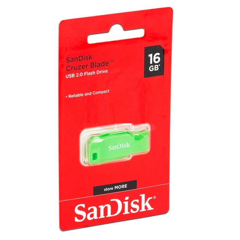 Memoria 16GB Cruzer Blade USB 20 Verde