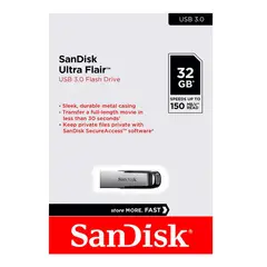SANDISK - Memoria USB Ultra Flair 32GB 30 150mbps