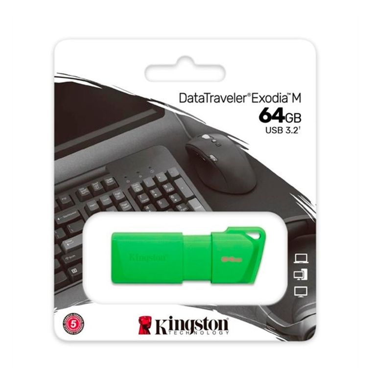 Memoria USB 64GB 32 Exodia Verde