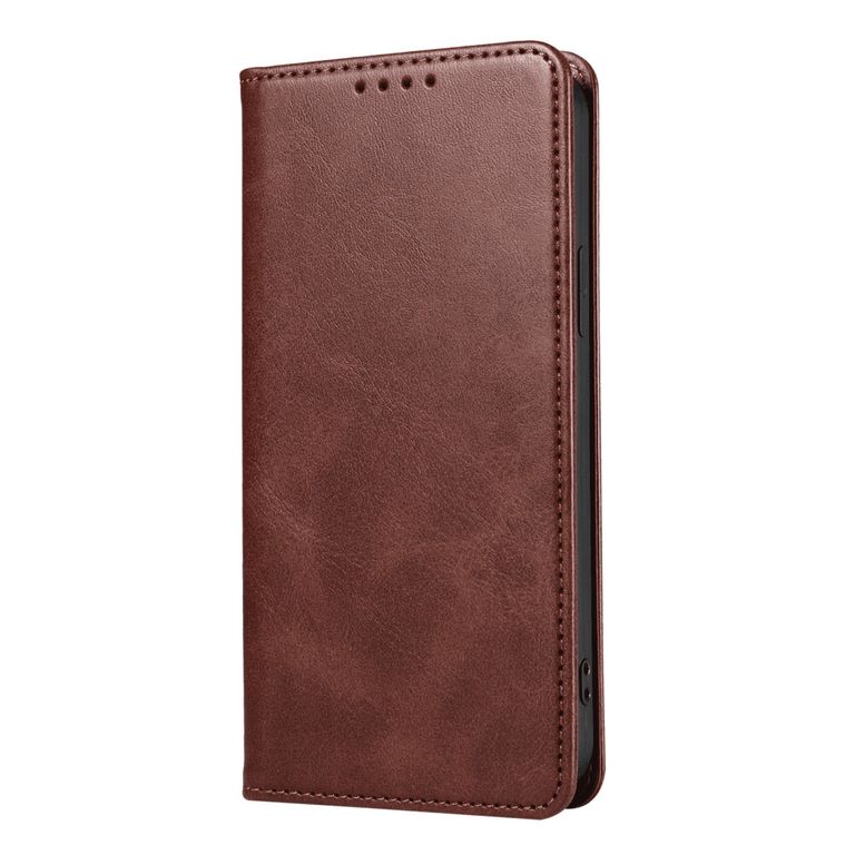Funda Case para iPhone 15 Flip Cover Marrón Antishock