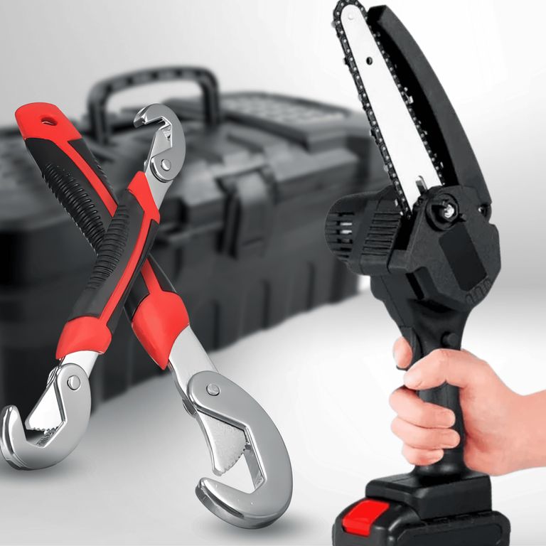 Kit Completo Motosierra 14 + Set de Llaves Francesas