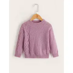 TAIS PRINCESS - Chompa casual niñitas tejido de cable