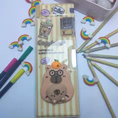 GENERICO - Cartuchera Capibara 3D a rayas