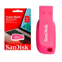 SANDISK - Memoria 32GB Cruzer Blade USB 20 Rosa