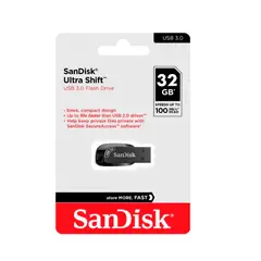 SANDISK - Memoria USB 30 Ultra Shift 32GB 100mbps Negro