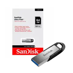 SANDISK - Memoria USB Ultra Flair 64GB 30 150mbps