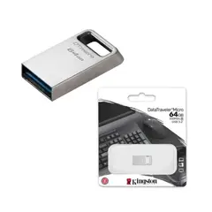 KINGSTON - Memoria USB Micro 64GB Ultra Pequeño Metal