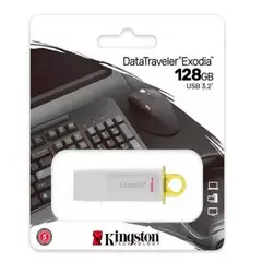 KINGSTON - Memoria USB 32 Exodia Dtx 128GB Blanco