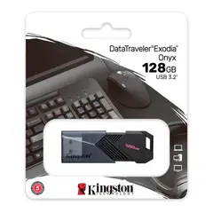 KINGSTON - Memoria USB Exodia Onyx 128GB Negro